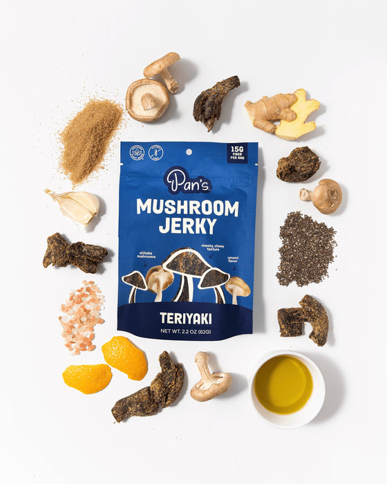 Pan's Mushroom Jerky - 2.2oz Teriyaki