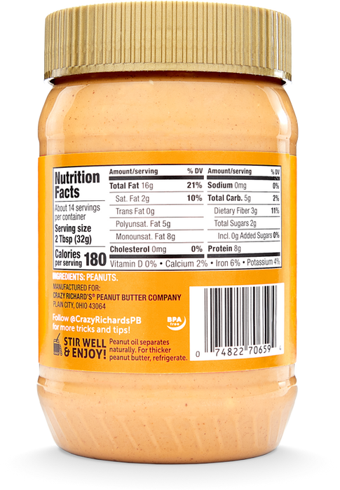 Crunchy Natural Peanut Butter