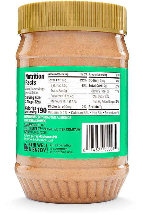 Creamy Natural Almond Butter