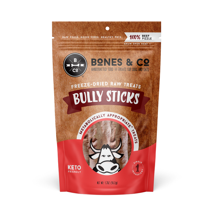 Bones & Co Bully Sticks Freeze Dried Dog Treats