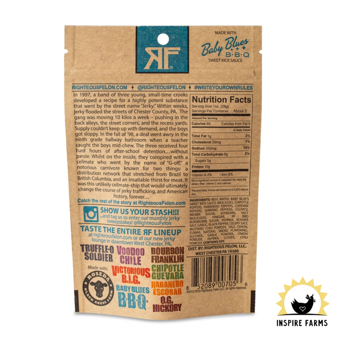 Bootleggin' BBQ Beef Jerky 2oz