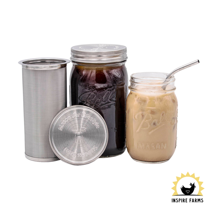 Cold Brew Coffee and Tea Maker Stainless Steel Filter Kit
