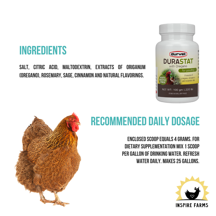 DuraStat with Oregano for Poultry 100g