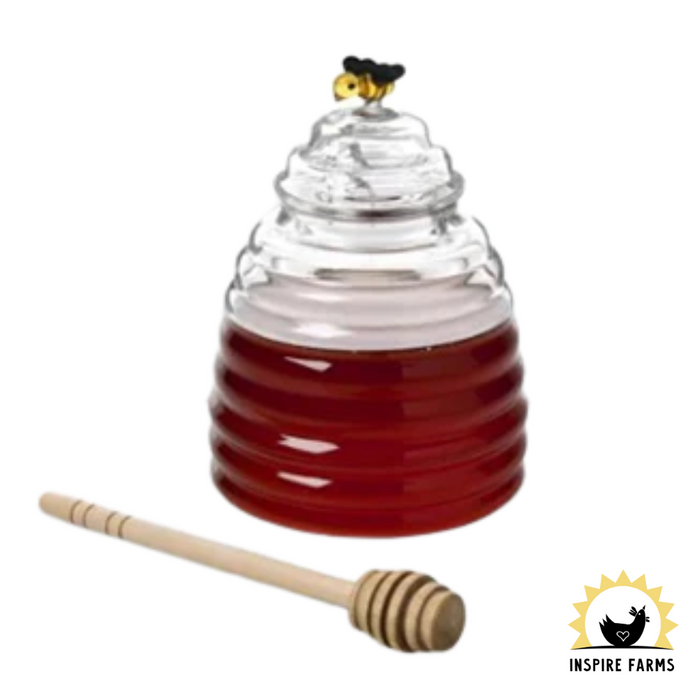 Honey Jar & Dipper Set