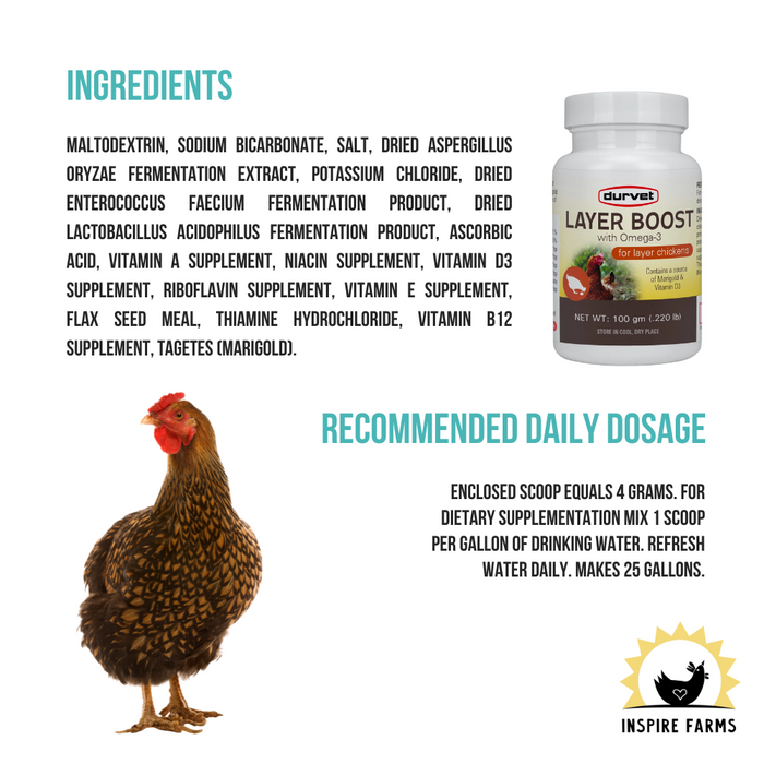 Layer Boost with Omega-3 for Chickens 100g
