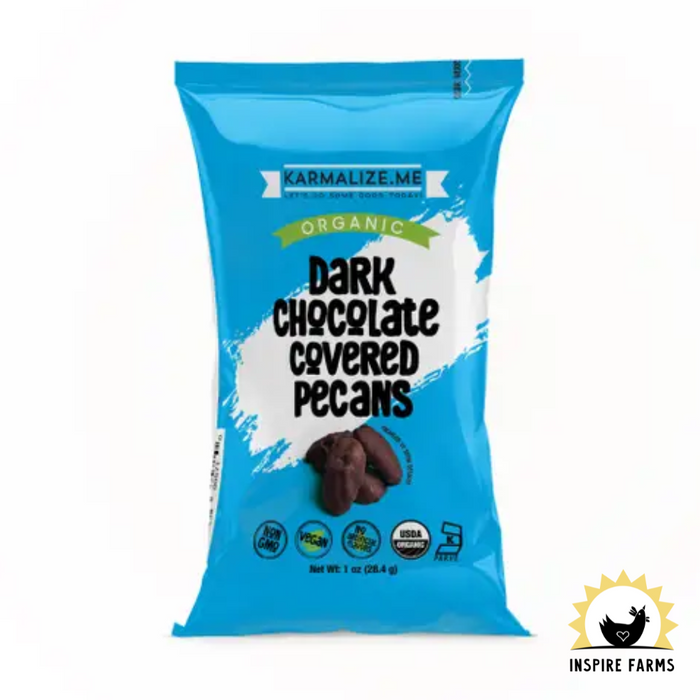 Organic Chocolate Pecan Halves - 1 oz