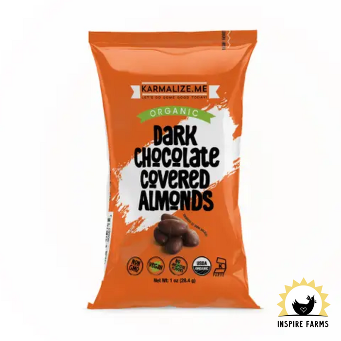 Organic Chocolate Raw Almonds - 1 oz