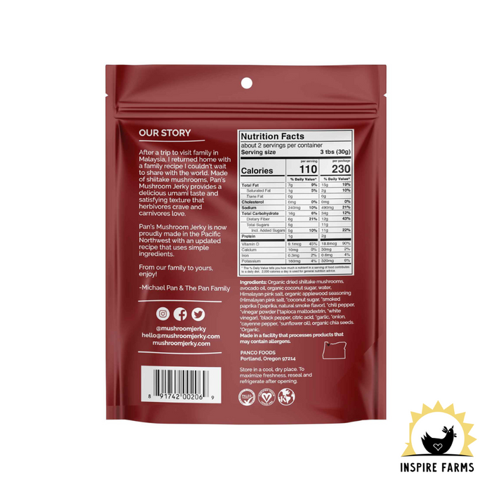 Pan's Mushroom Jerky - 2.2oz