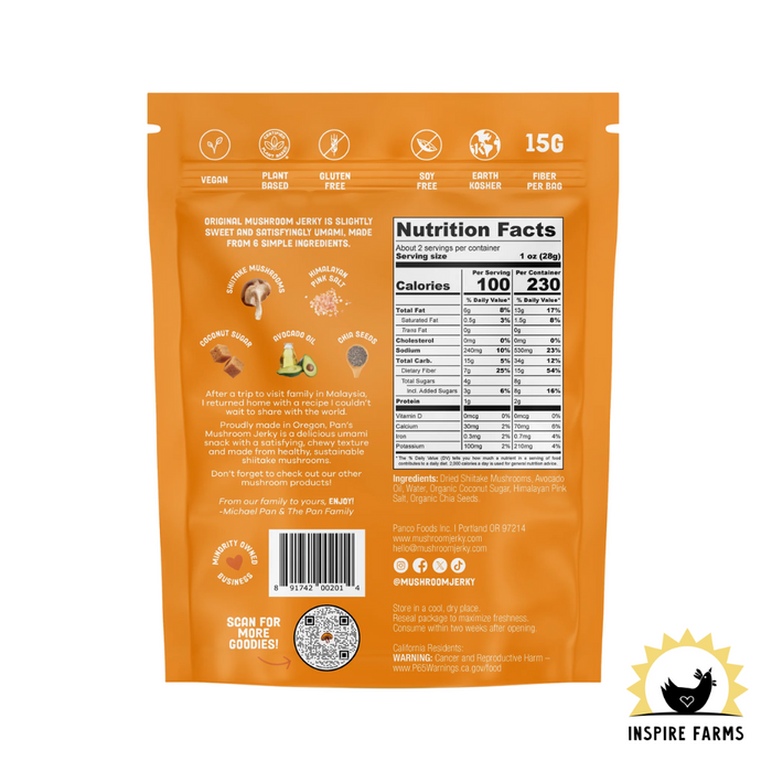 Pan's Mushroom Jerky - 2.2oz