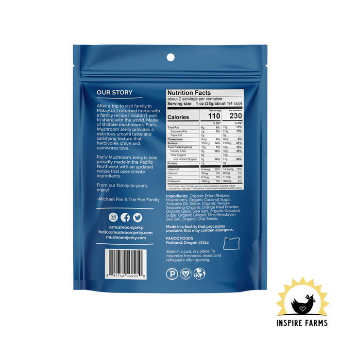 Pan's Mushroom Jerky - 2.2oz
