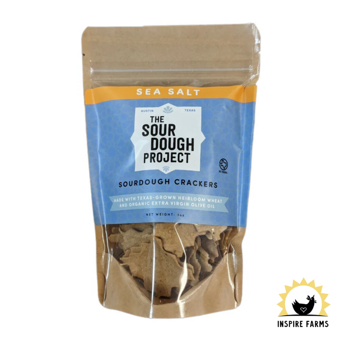 The Sourdough Project - Sea Salt Sourdough Crackers (3 oz pouch)