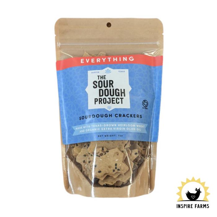The Sourdough Project - Everything Sourdough Crackers (3 oz Pouch)