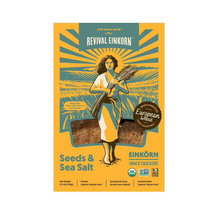 Revival Einkorn - Seeds & Sea Salt Crackers