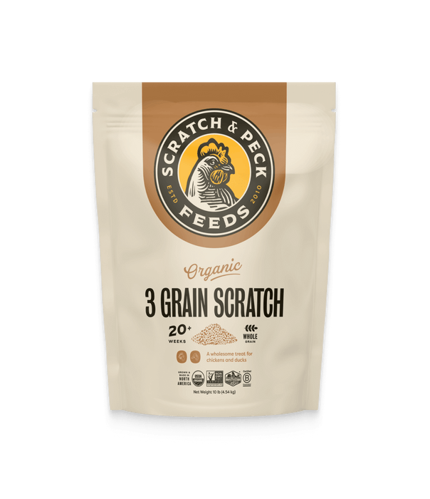 Scratch and Peck Feeds 3 Grain Organic Scratch