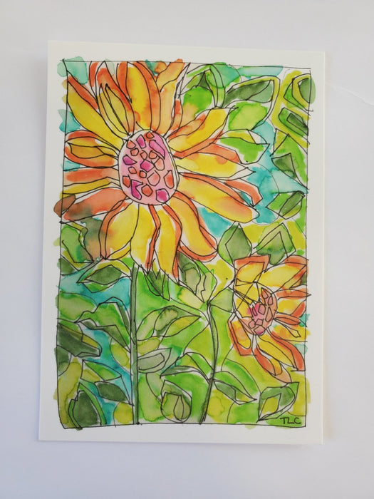 Sunflower Postcard