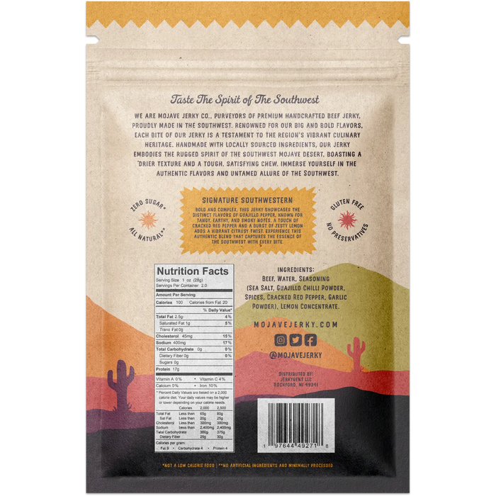 Mojave Jerky Co. - Signature Southwestern Beef Jerky