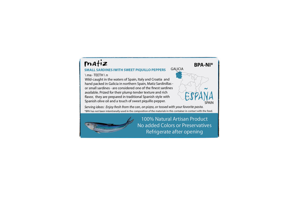 Matiz Sardinillas with Piquillo - 3oz Tin