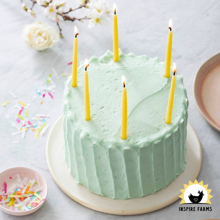 100% Pure Beeswax Birthday Candles