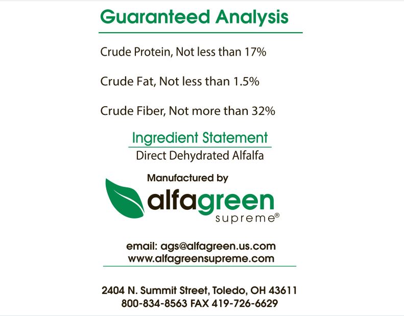 SPECIAL ORDER New Country Organics Alfalfa Pellets