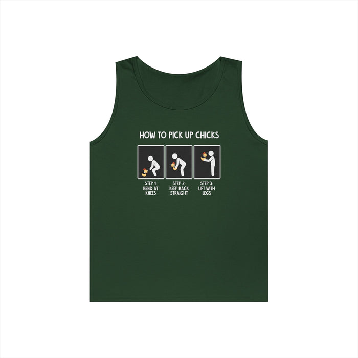 How to Pick-Up Chicks - Unisex Heavy Cotton Tank Top T-Shirt