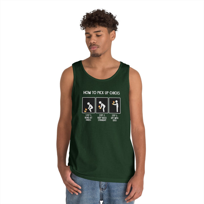 How to Pick-Up Chicks - Unisex Heavy Cotton Tank Top T-Shirt