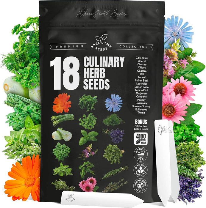 18 Culinary Seeds Variety Pack