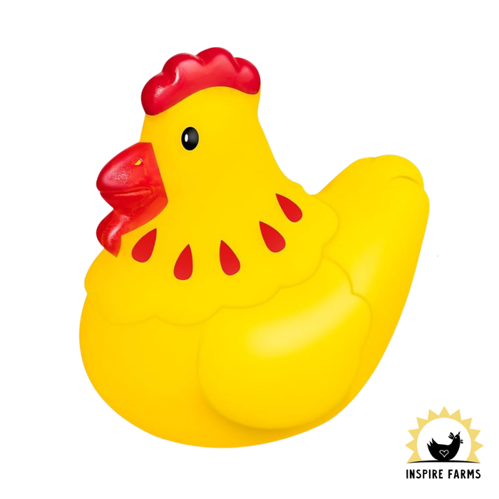 Mini Rubber Chicken Squeak Toy