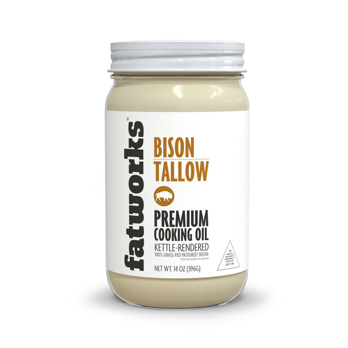 Fatworks - Grass Fed Bison Tallow 14 OZ