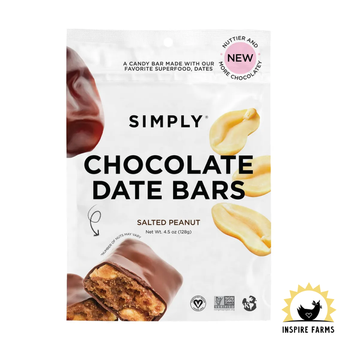 Chocolate Date Bars – Salted Peanut - 4.5 oz