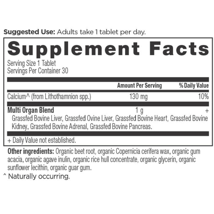 Organs Blend Once Daily | Tablets (30 Tablets)