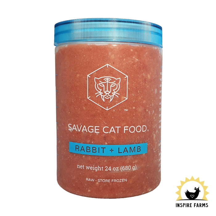 Savage Cat Raw Frozen Cat Food Tubs