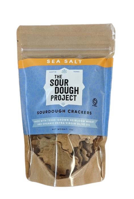 The Sourdough Project - Sea Salt Sourdough Crackers (3 oz pouch)