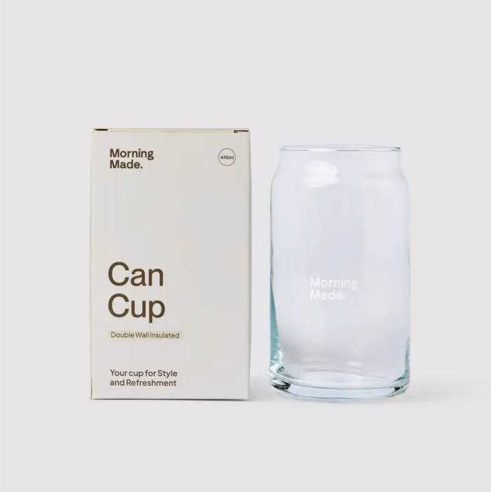 Morning Made Glass Can Cup 445mL