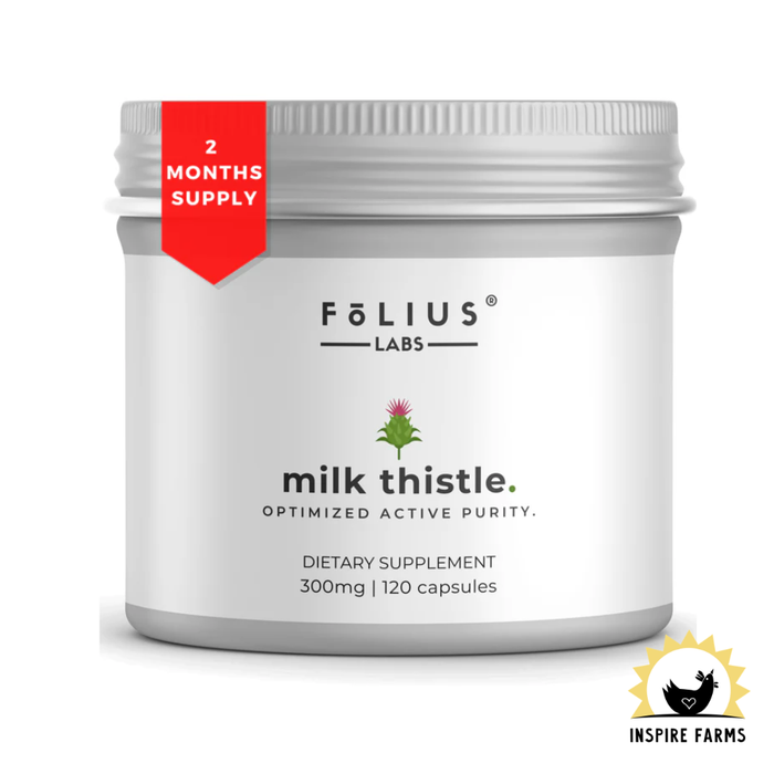 FōLIUS LABS Milk Thistle Extract 80% – 120 Capsules