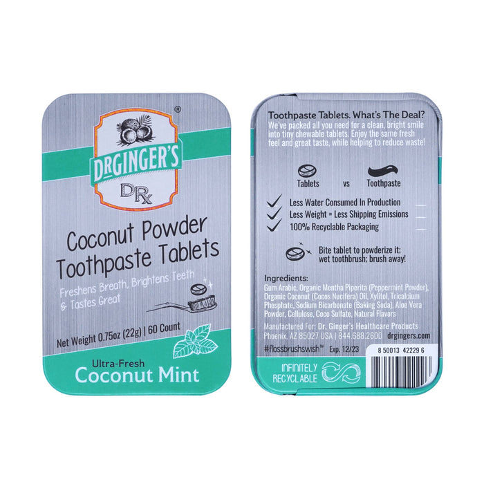 Dr. Gingers - Dr Ginger's Coconut Powder Toothpaste Tablets