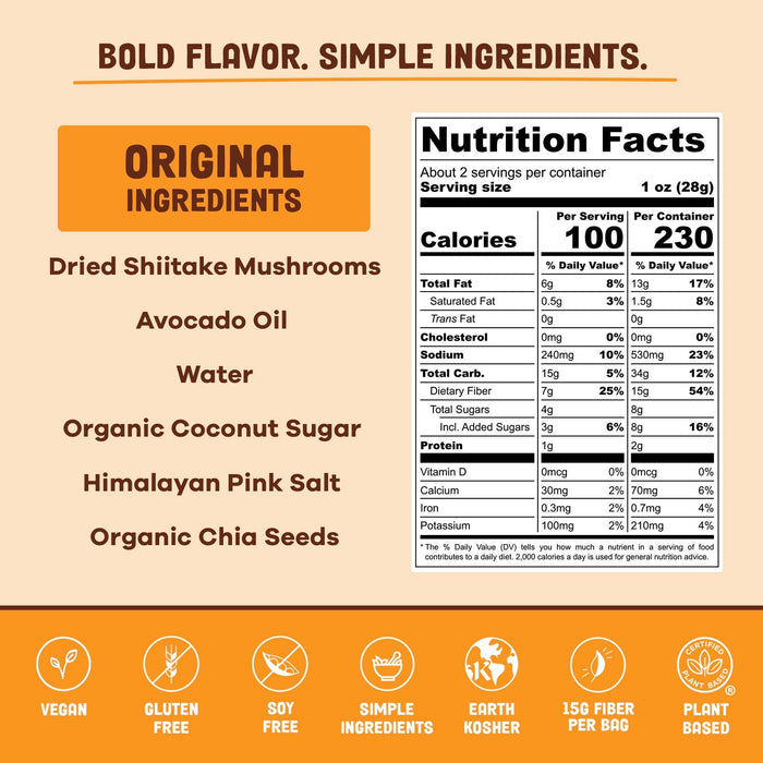 Pan's Mushroom Jerky - 2.2oz Original