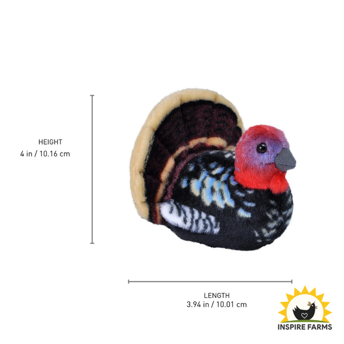 Audubon Ii Wild Turkey Stuffed Animal W Sound 5.5"