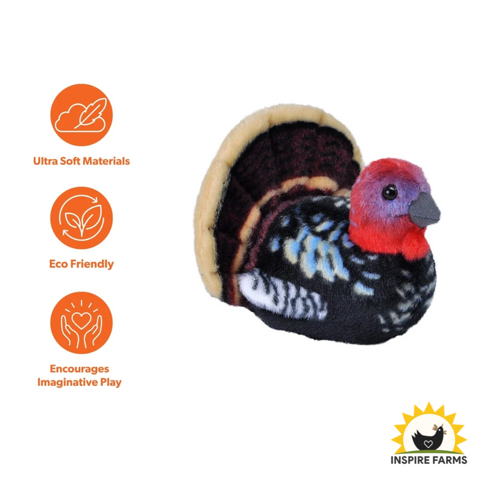 Audubon Ii Wild Turkey Stuffed Animal W Sound 5.5"