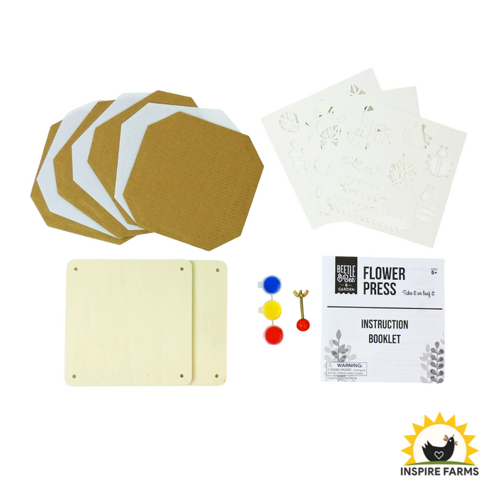 Toysmith Beetle & Bee Garden Paint A Flower Press