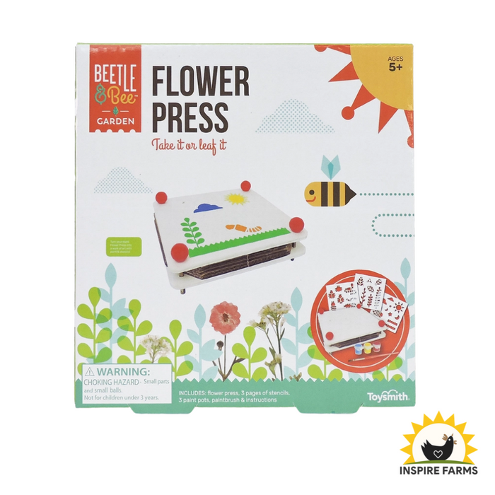 Toysmith Beetle & Bee Garden Paint A Flower Press