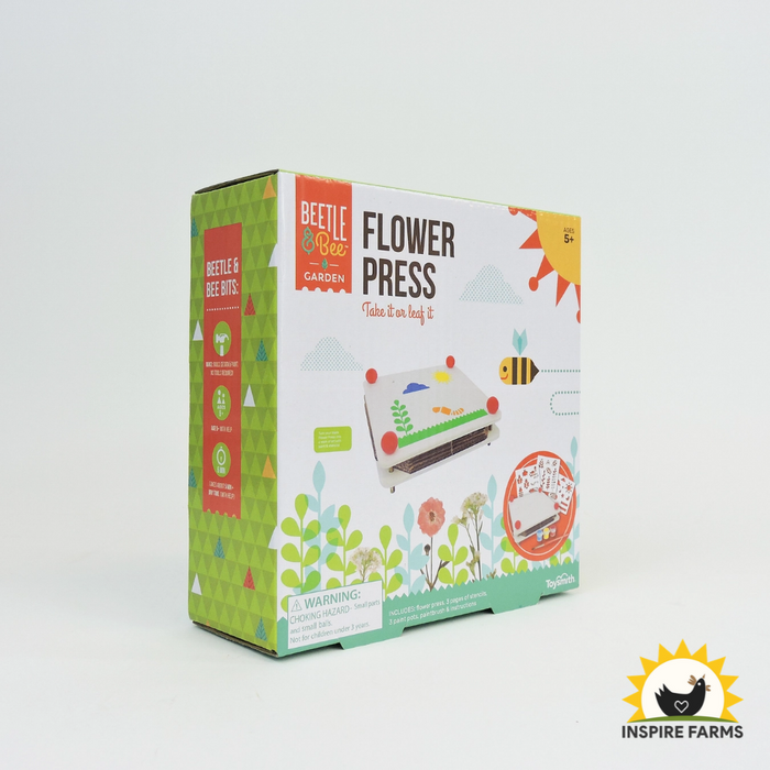 Toysmith Beetle & Bee Garden Paint A Flower Press