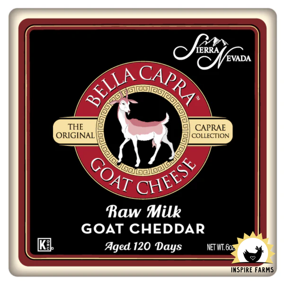 Bella Capra Raw Aged Goat Cheddar 6oz