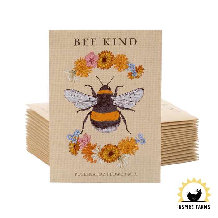 Bentley Seed Co. Bee Kind Pollinator Seed Card