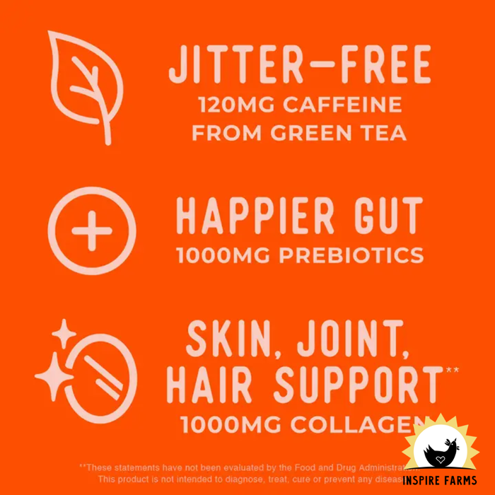 Gut Health Prebiotic & Collagen Energy Drink 12oz