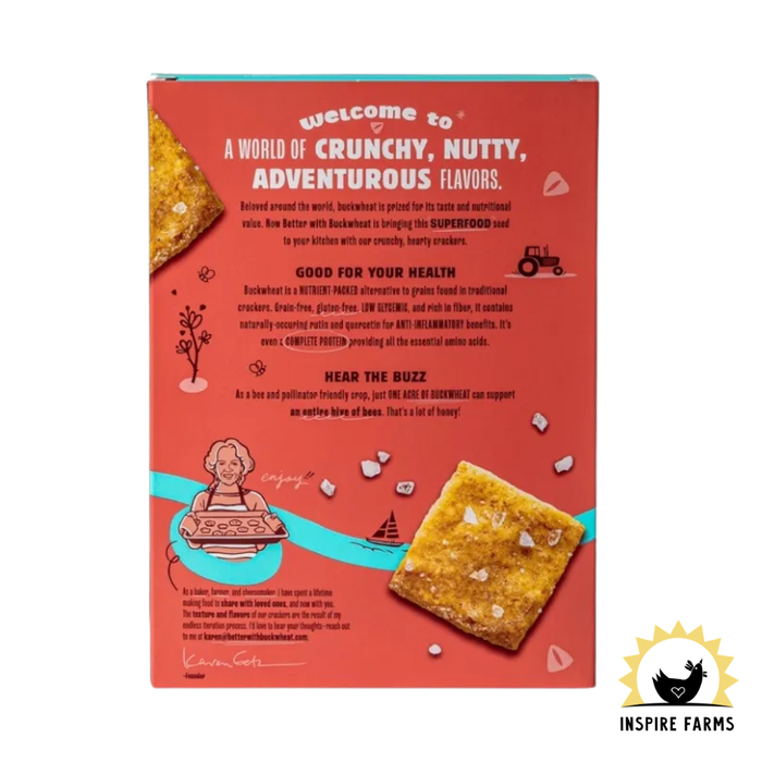 Better with Buckwheat Maine Crisps