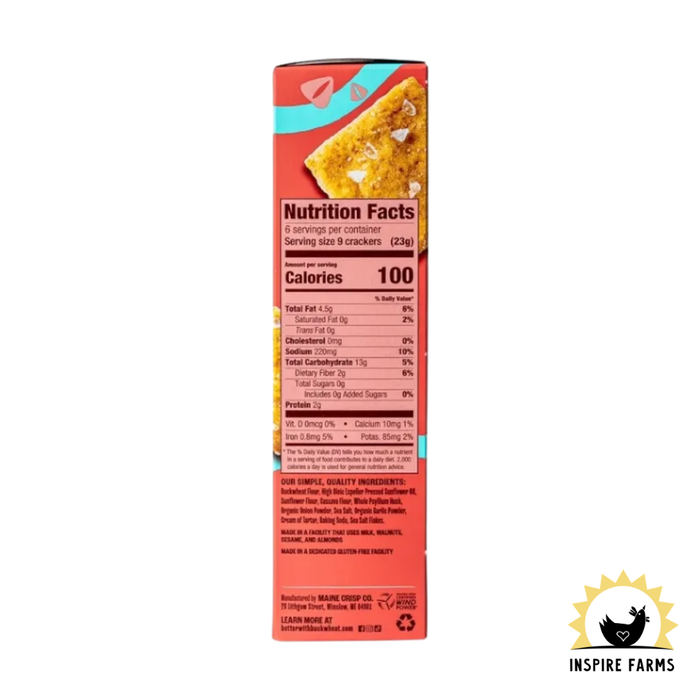 Better with Buckwheat Maine Crisps