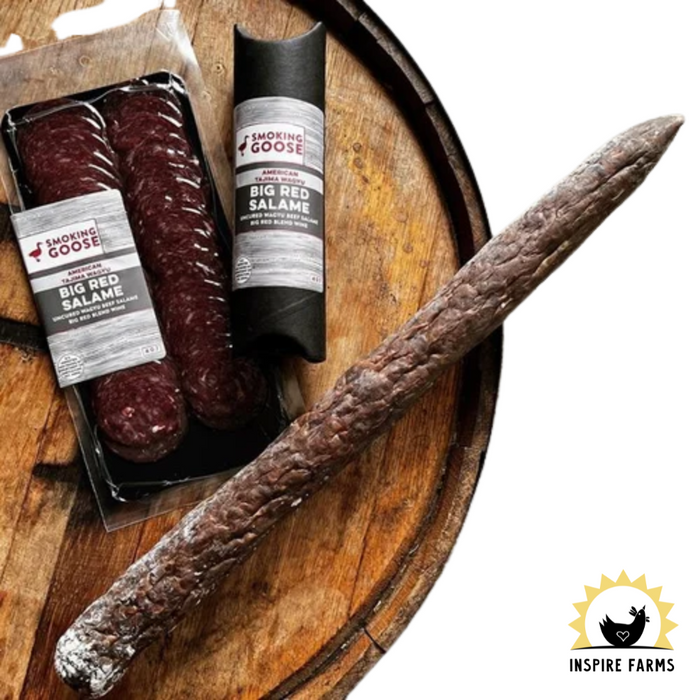 Big Red Wagyu Salame – Sliced