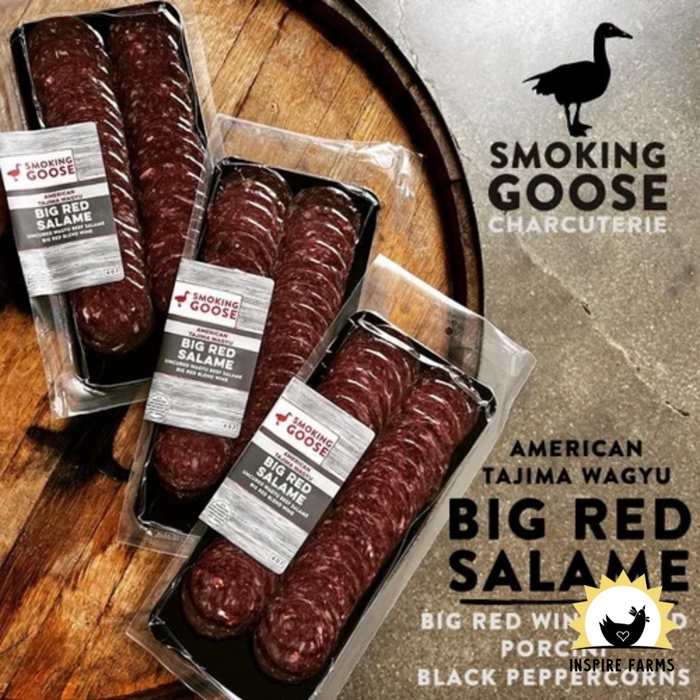 Big Red Wagyu Salame – Sliced