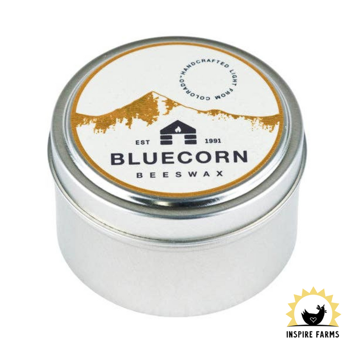 Bluecorn Pure Beeswax Travel Tin Candle