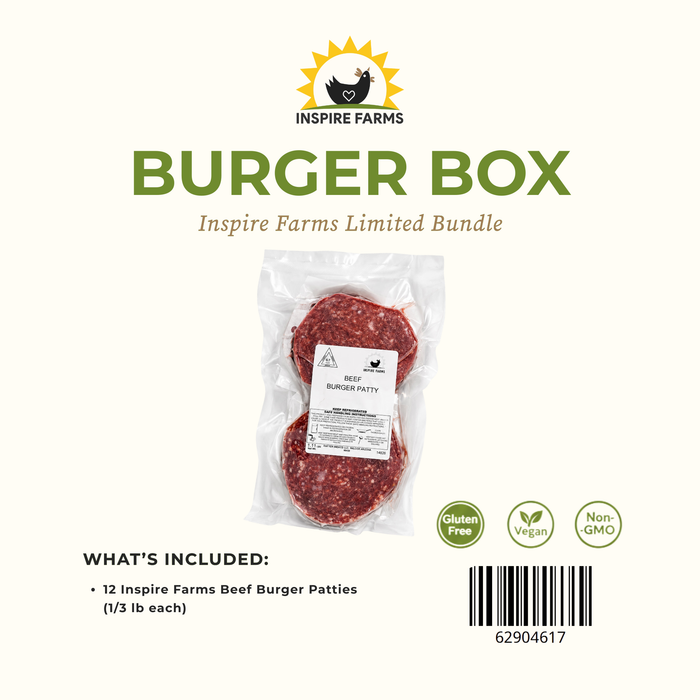 Inspire Farms Grass Fed Burger Box